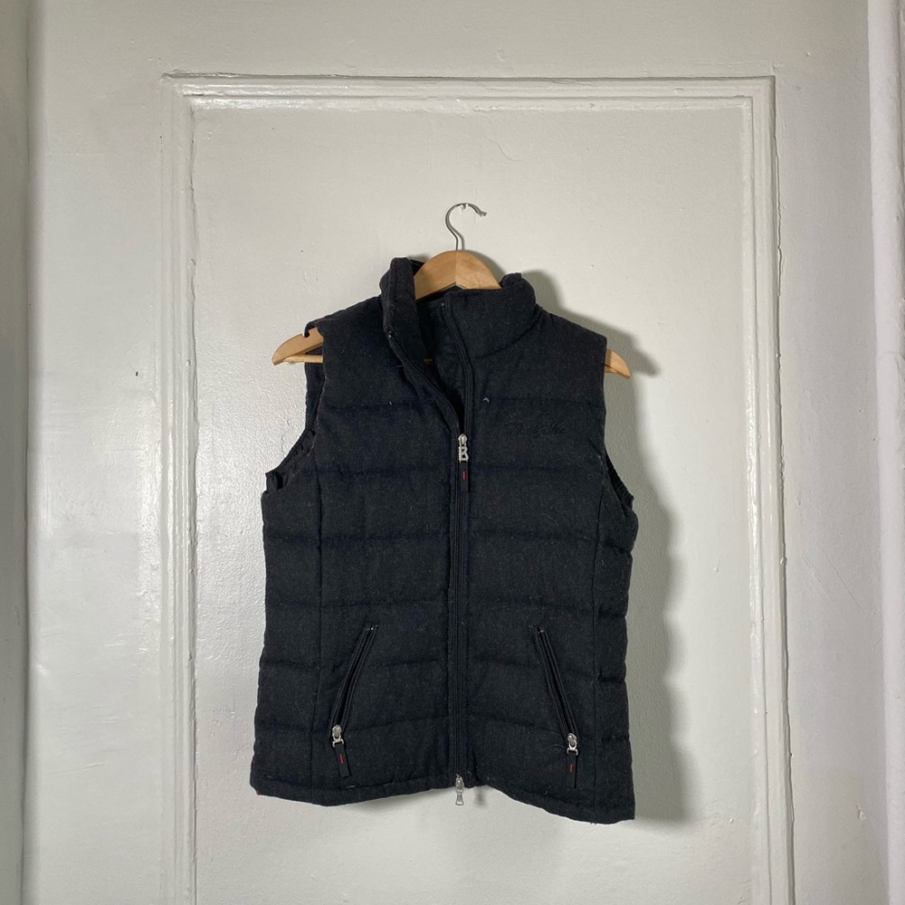 True skiers!!! Wool down vest. Like new